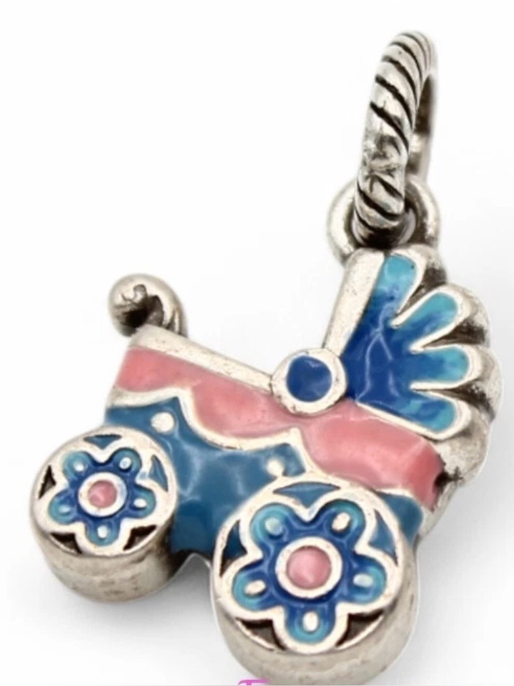 Brighton ABC Sweet Pea Stroller Baby Carriage Charm